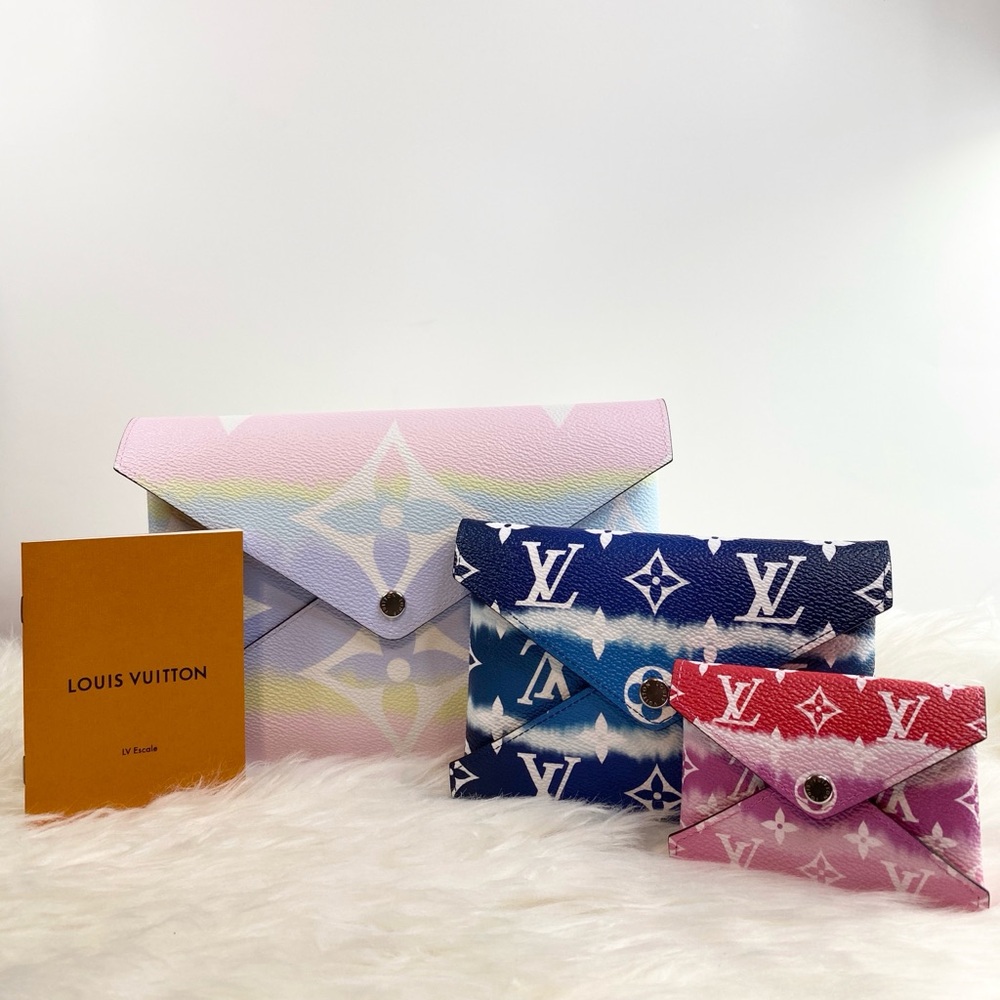 Louis Vuitton Pastel and Bold Clutch Trio